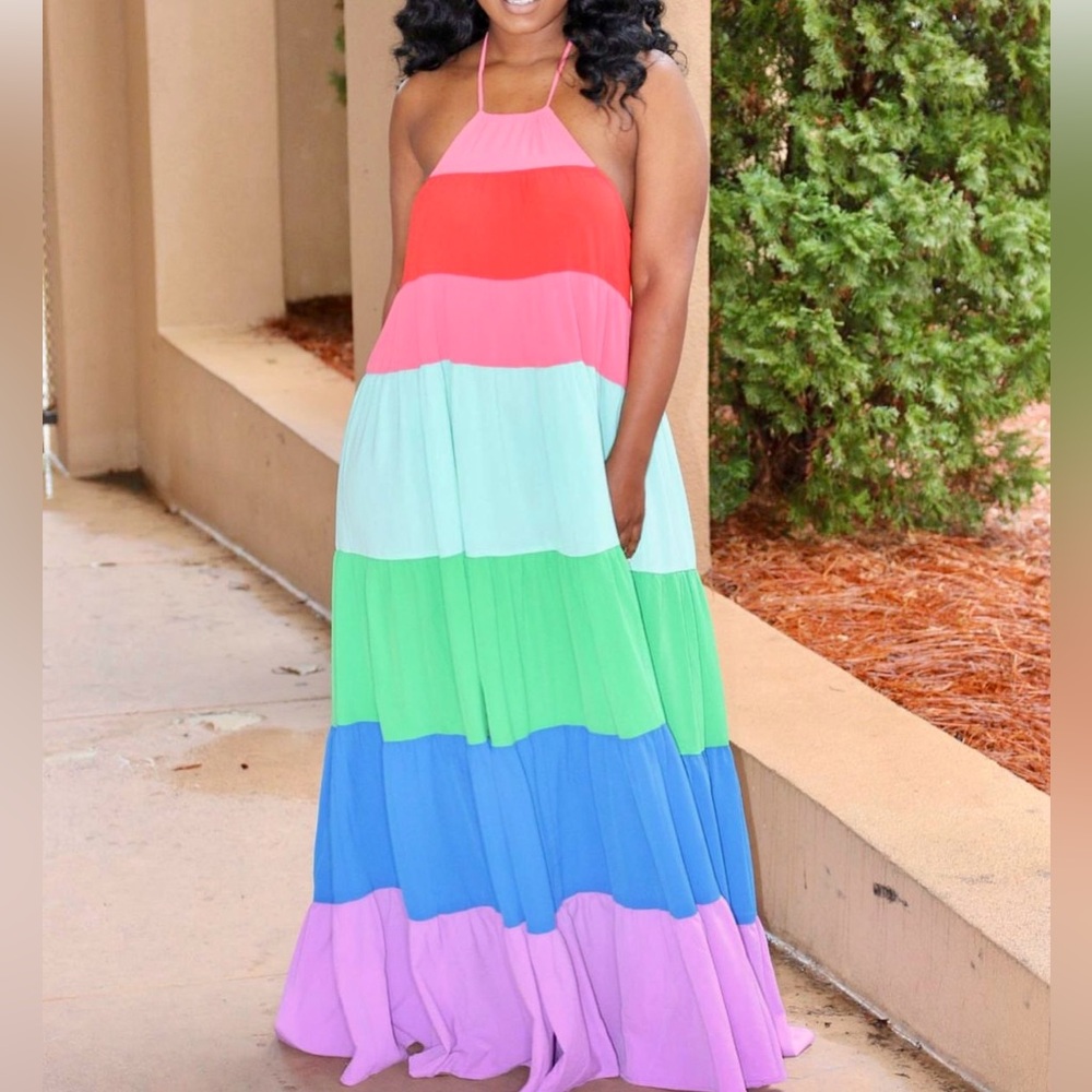 🌈 RNB Tiered Maxi Dress